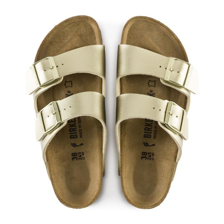 BIRKENSTOCK ARIZONA BF METALLIC ÇİFT BANTLI GOLD KADIN TERLİK 1016111
