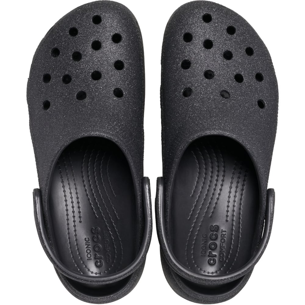 CROCS CLASSIC PLATFORM GLITTER CLOGW SİMLİ KADIN TOPUKLU TERLİK 207241