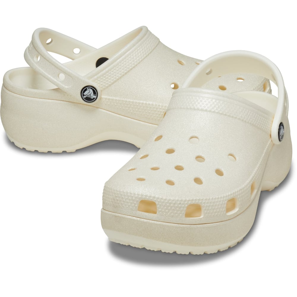 CROCS CLASSIC PLATFORM GLITTER CLOGW SİMLİ KADIN TOPUKLU TERLİK 207241