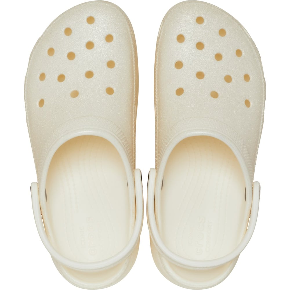 CROCS CLASSIC PLATFORM GLITTER CLOGW SİMLİ KADIN TOPUKLU TERLİK 207241