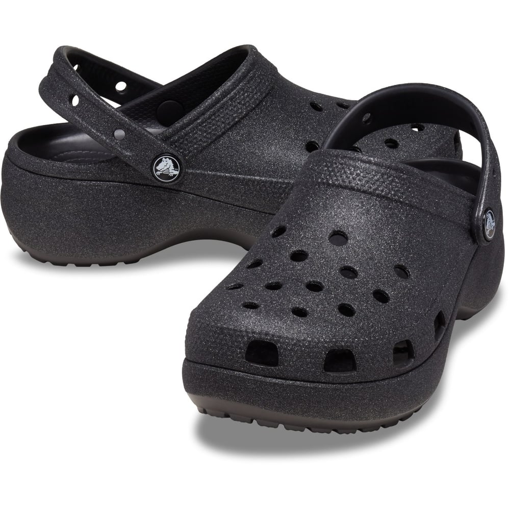 CROCS CLASSIC PLATFORM GLITTER CLOGW SİMLİ KADIN TOPUKLU TERLİK 207241