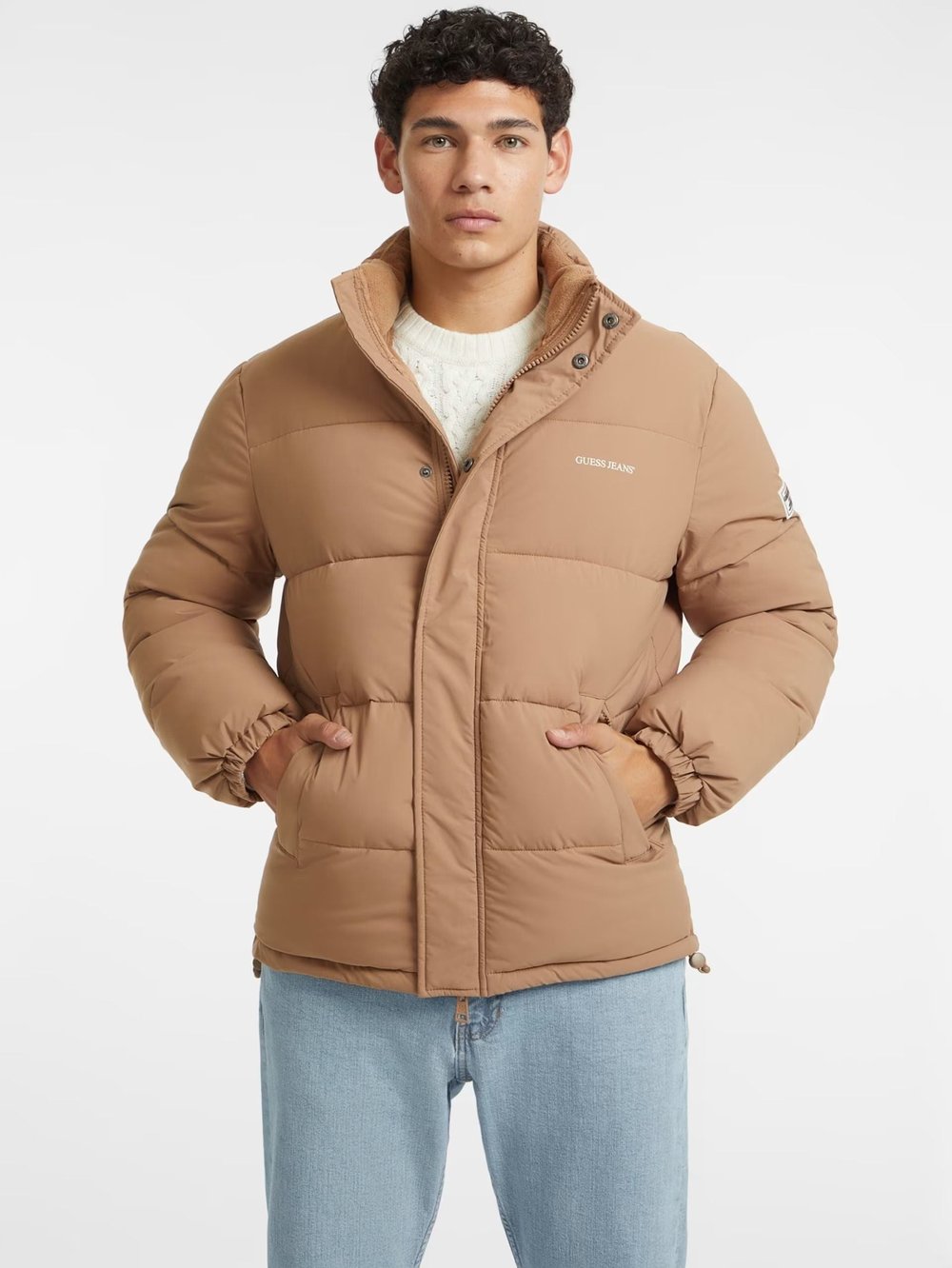 GUESS JEANS REG LENGHT PUFFER ERKEK ŞİŞME MONT M4BL20WGII2