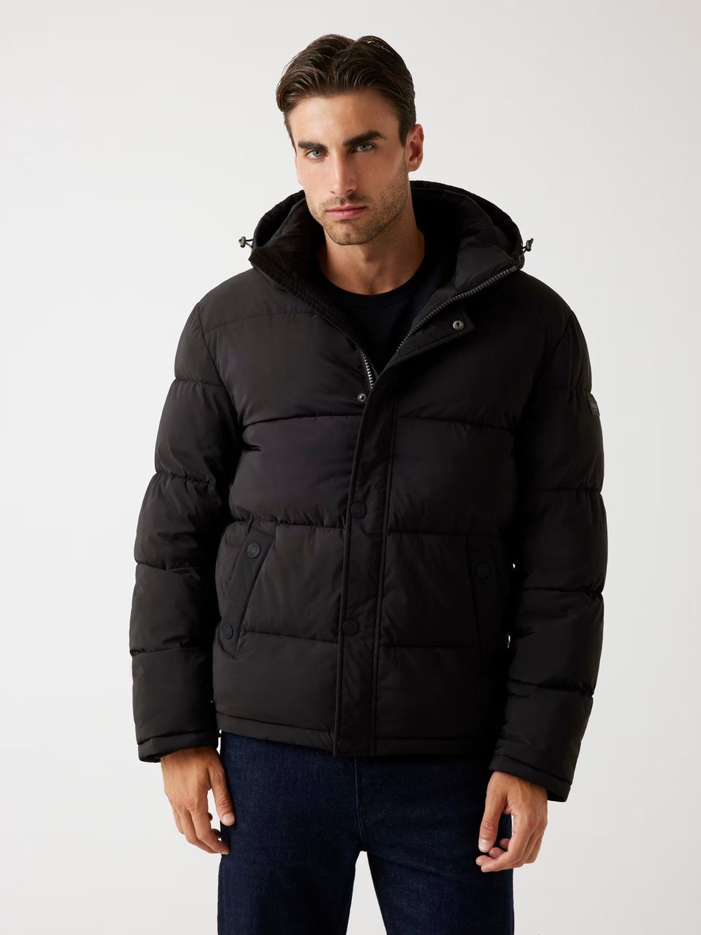 GUESS STRETCH PUFFA JACKET ERKEK ŞİŞME MONT M4BL21WGJ42