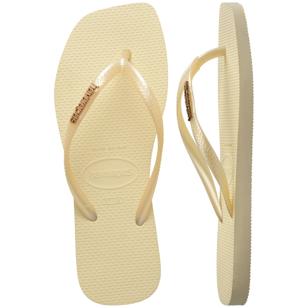 HAVAİANAS SQUARE LOGO METALLIC KADIN PARMAK ARASI TERLİK 4148257