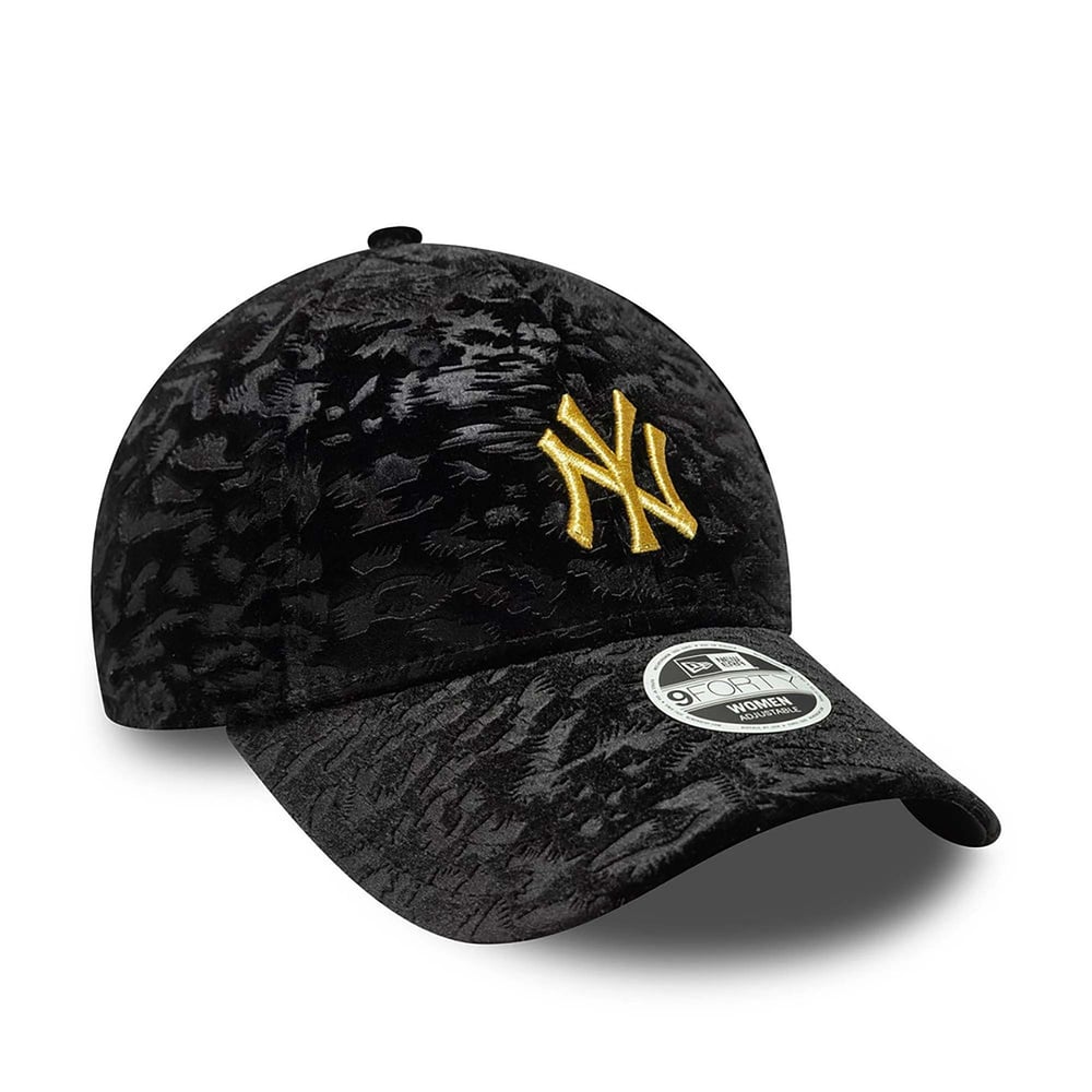 NEW ERA WMNS LEO VELOUR 9FORTY NEYYAN SİYAH GOLD KADIN ŞAPKA 60758950