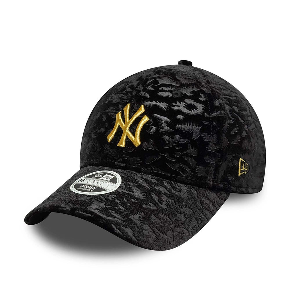 NEW ERA WMNS LEO VELOUR 9FORTY NEYYAN SİYAH GOLD KADIN ŞAPKA 60758950