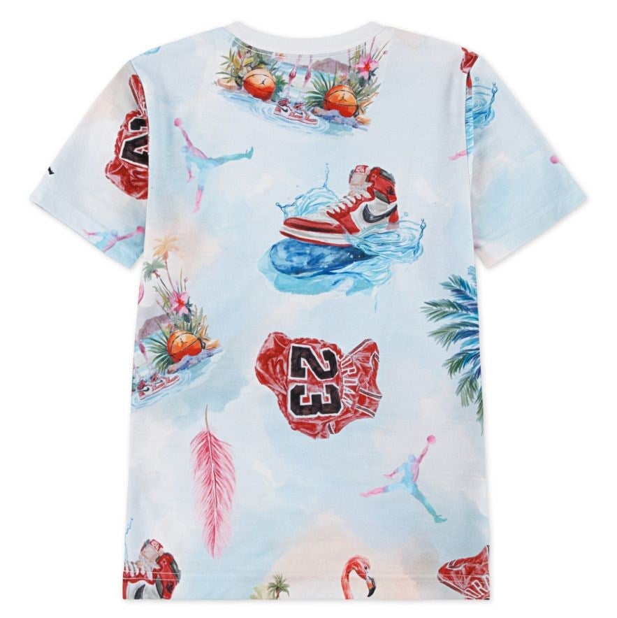 NIKE JORDAN JDB JORDAN FLAMINGO AOP SS TEE ERKEK ÇOCUK TİŞÖRT
