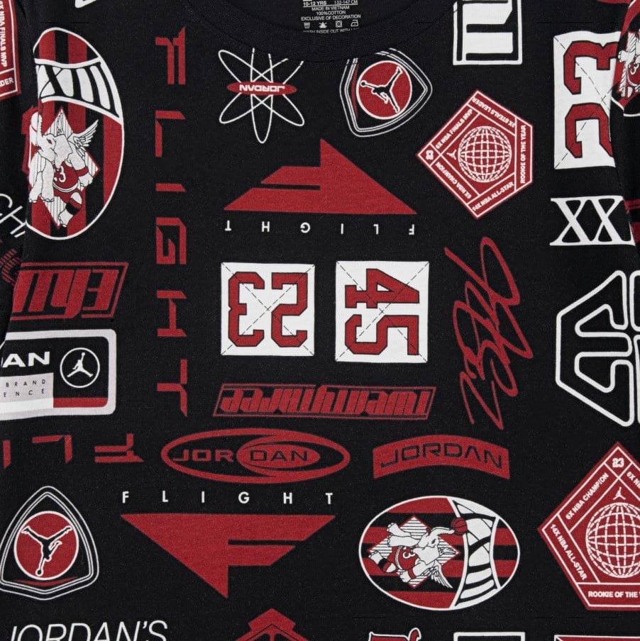 NIKE JORDAN JDB MJ ESS AOP SS TEE ERKEK ÇOCUK TİŞÖRT