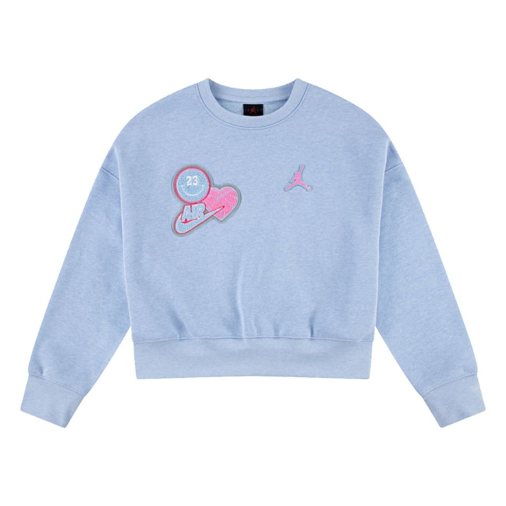 NIKE JORDAN JDG BLUE JEANS & BLING FLC CRE KIZ ÇOCUK SWEATSHİRT 45F195