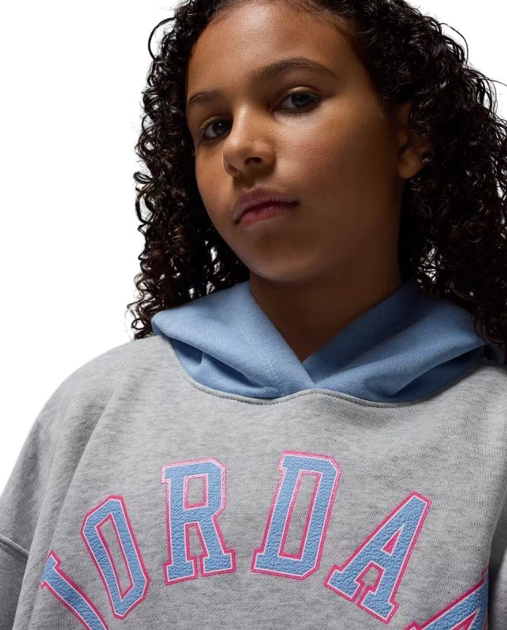 NIKE JORDAN JDG BLUE JEANS & BLING PO HOODY KIZ ÇOCUK SWEATSHİRT 45F193