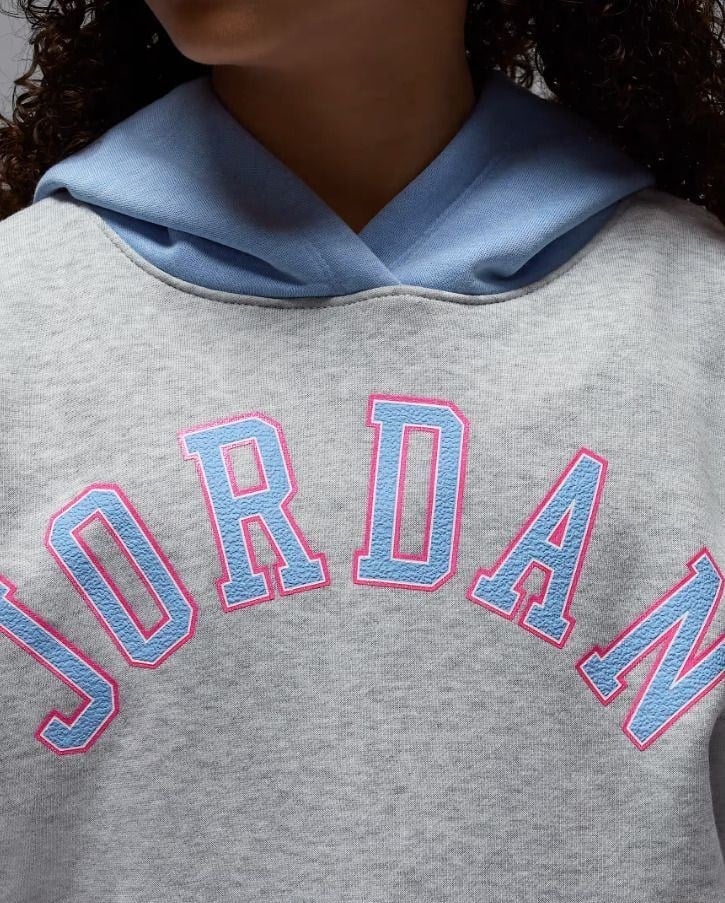 NIKE JORDAN JDG BLUE JEANS & BLING PO HOODY KIZ ÇOCUK SWEATSHİRT 45F193