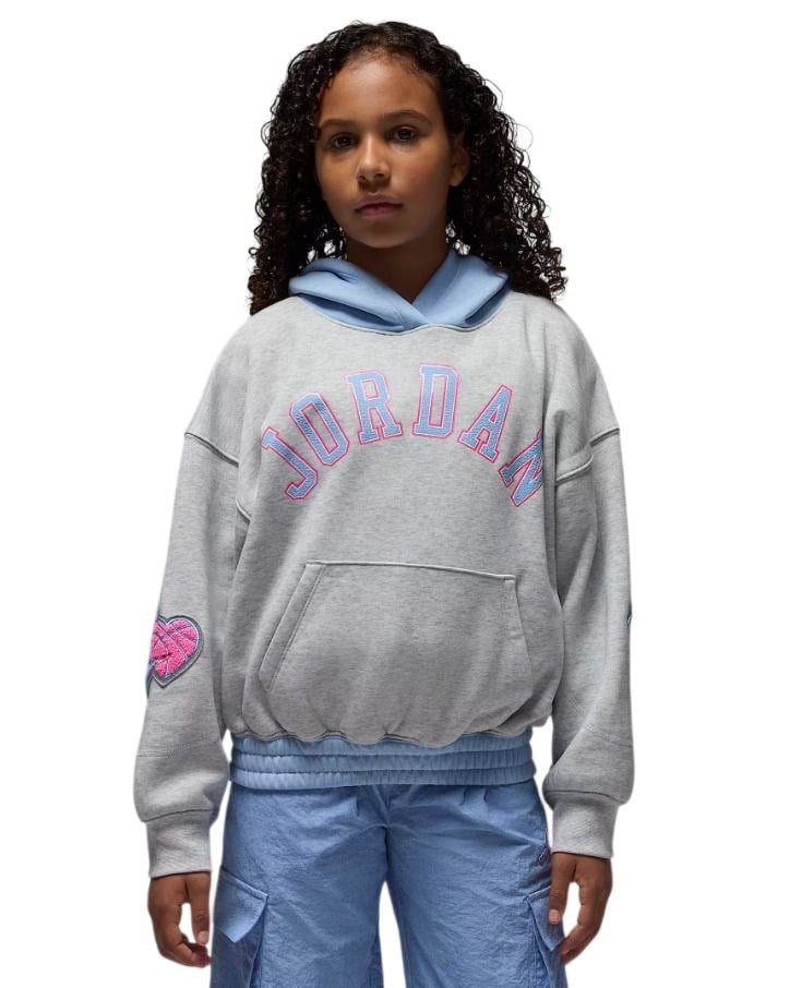 NIKE JORDAN JDG BLUE JEANS & BLING PO HOODY KIZ ÇOCUK SWEATSHİRT 45F193