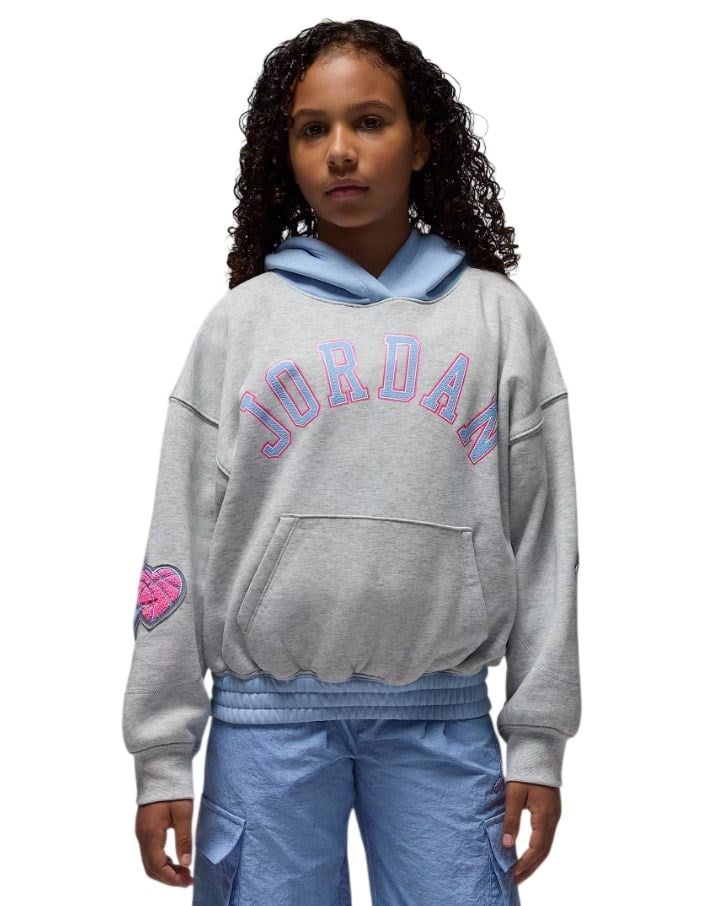 NIKE JORDAN JDG BLUE JEANS & BLING PO HOODY KIZ ÇOCUK SWEATSHİRT 45F193