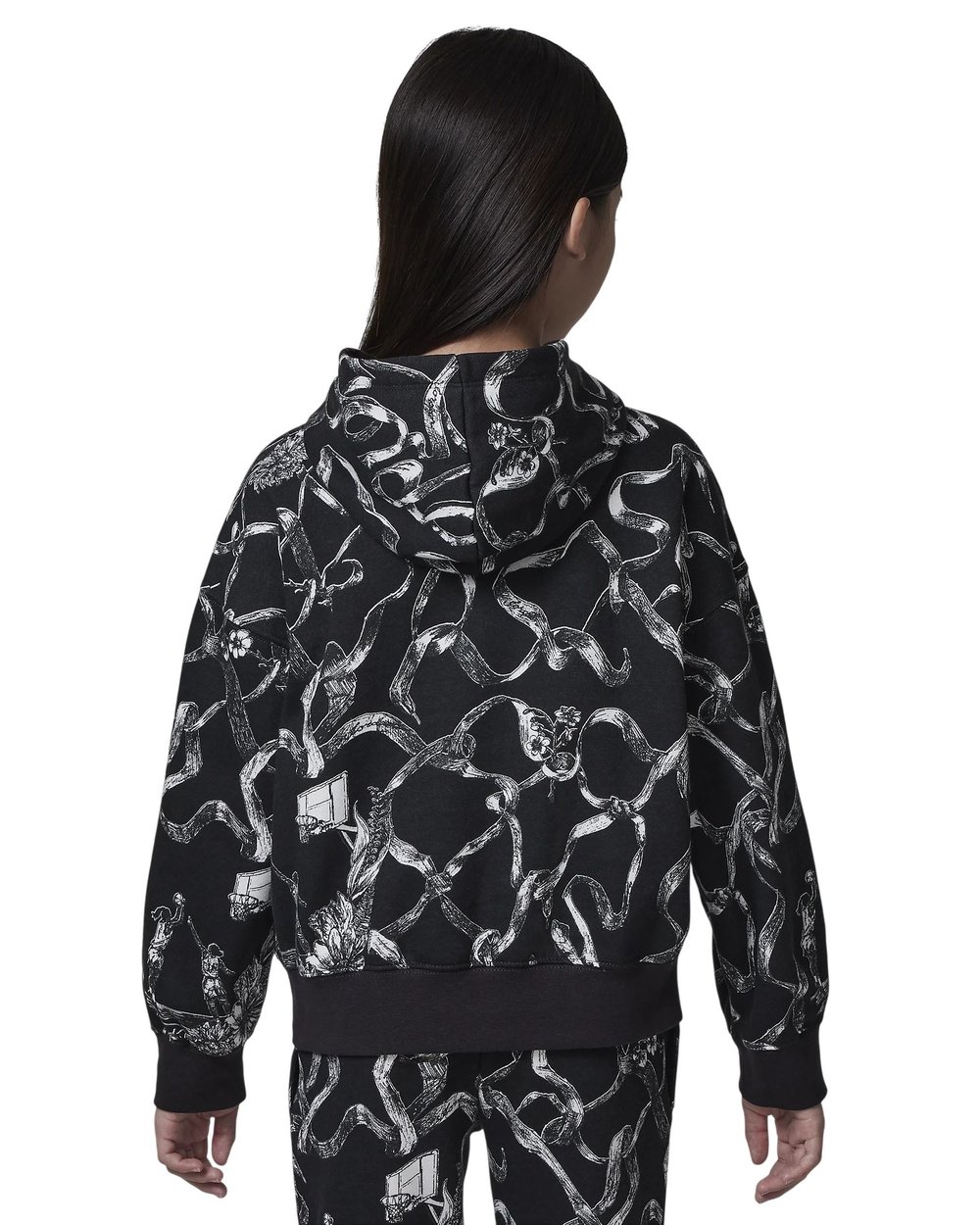 NIKE JORDAN WJ BRKLN LN FLC AOP PO HOODIE KIZ ÇOCUK SWEATSHIRT