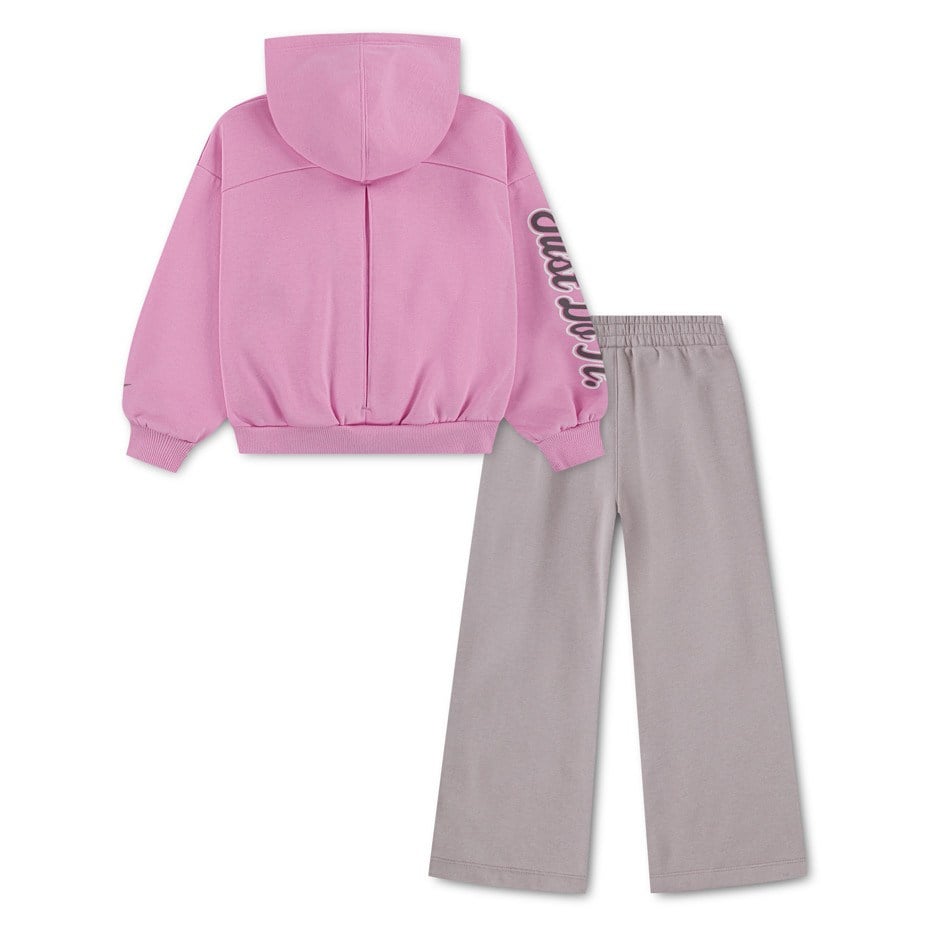 NIKE JUXTA-GIRL WIDE LEG PANT ŞARDONLU PAMUKLU KIZ ÇOCUK EŞOFMAN TAKIM