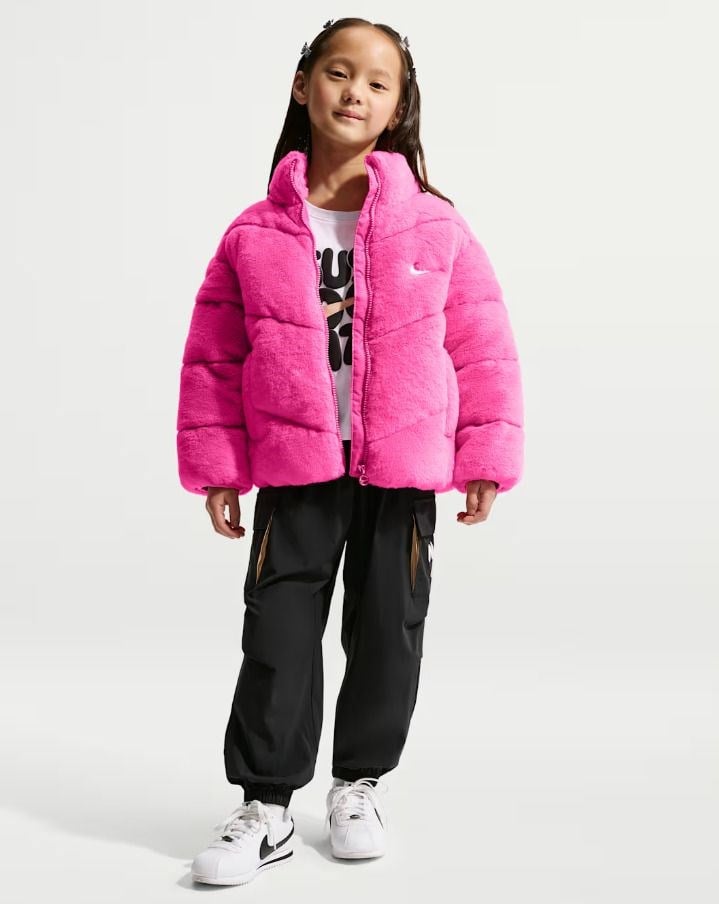 NIKE QUILTED FAUX FUR JKT KIZ ÇOCUK MONT