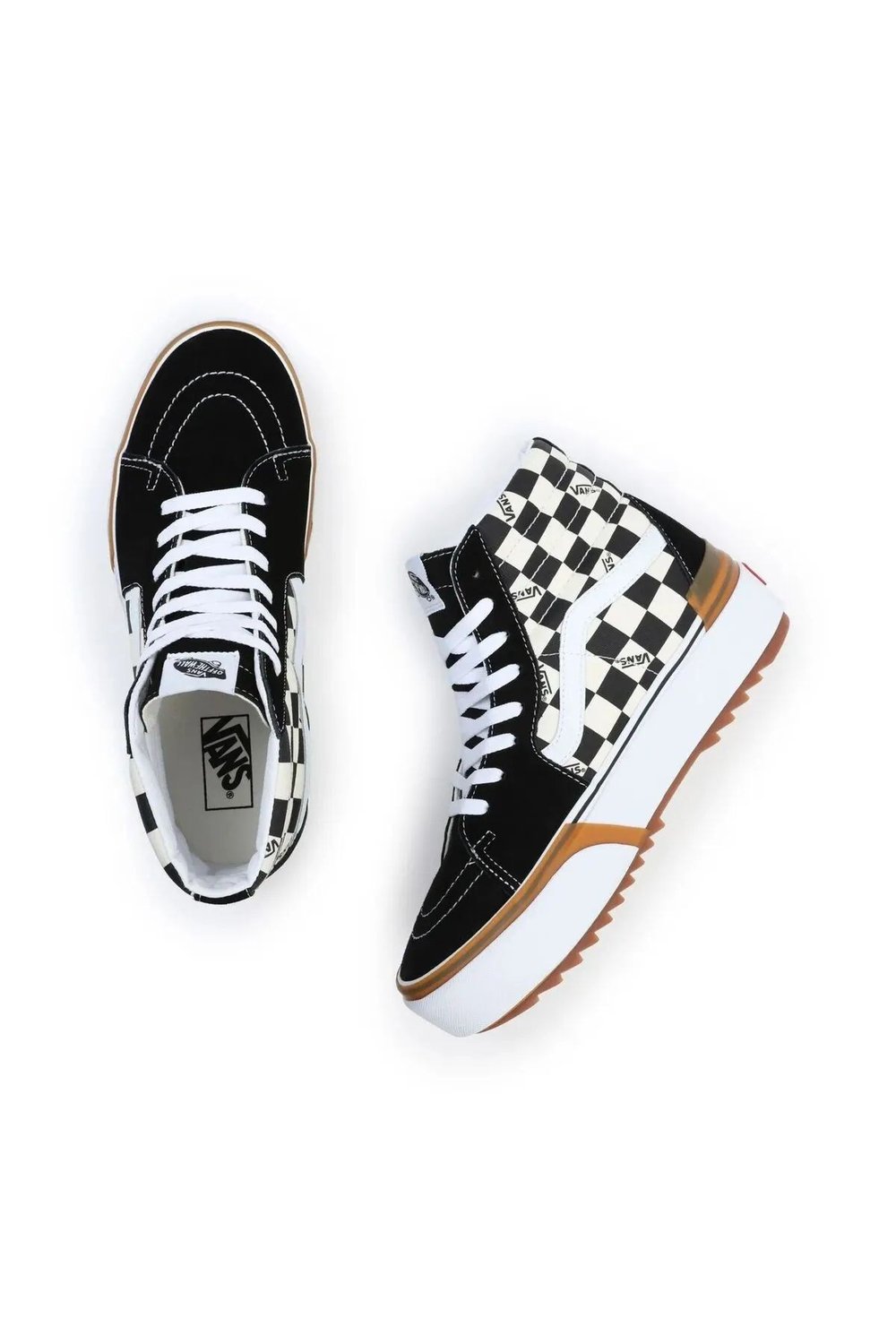 VANS CHECKERBOARD SK8-HI STACKED KADIN SNEAKER VN0A4BTWVLV1