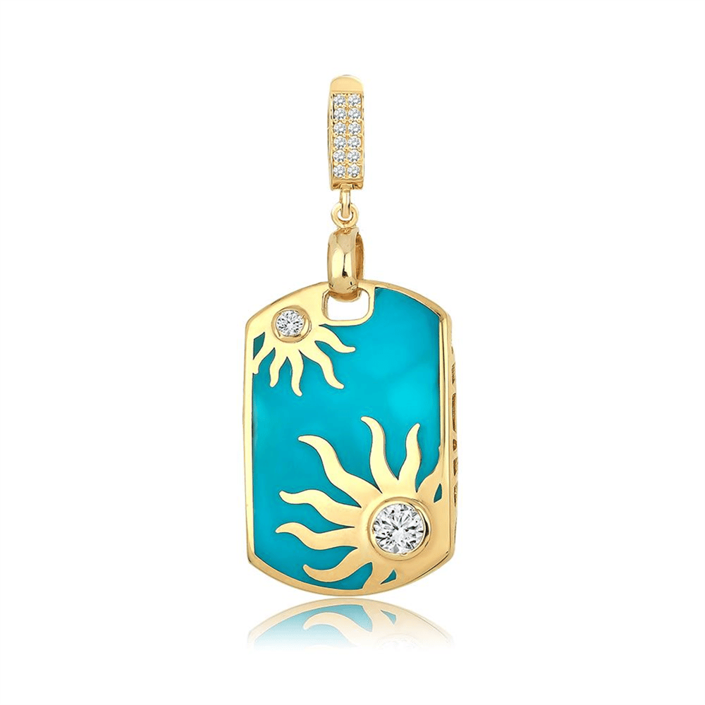 Altın Tasarım Kolye Ucu Charm