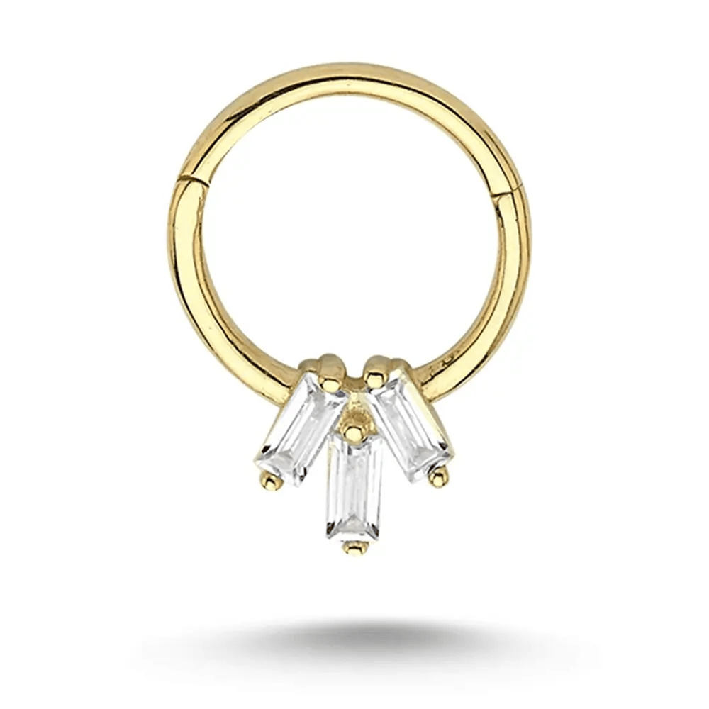 Baget Taşlı  Halka Piercing