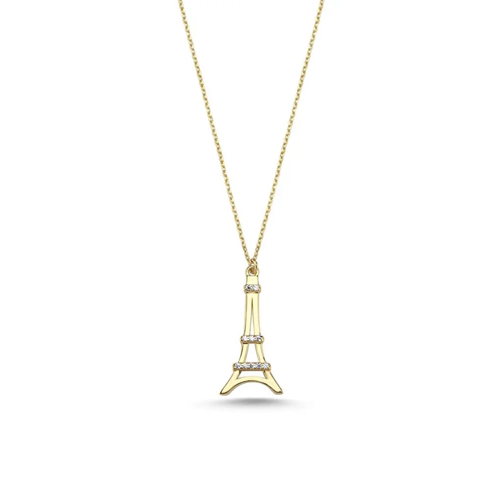 Eiffel Altın Kolye