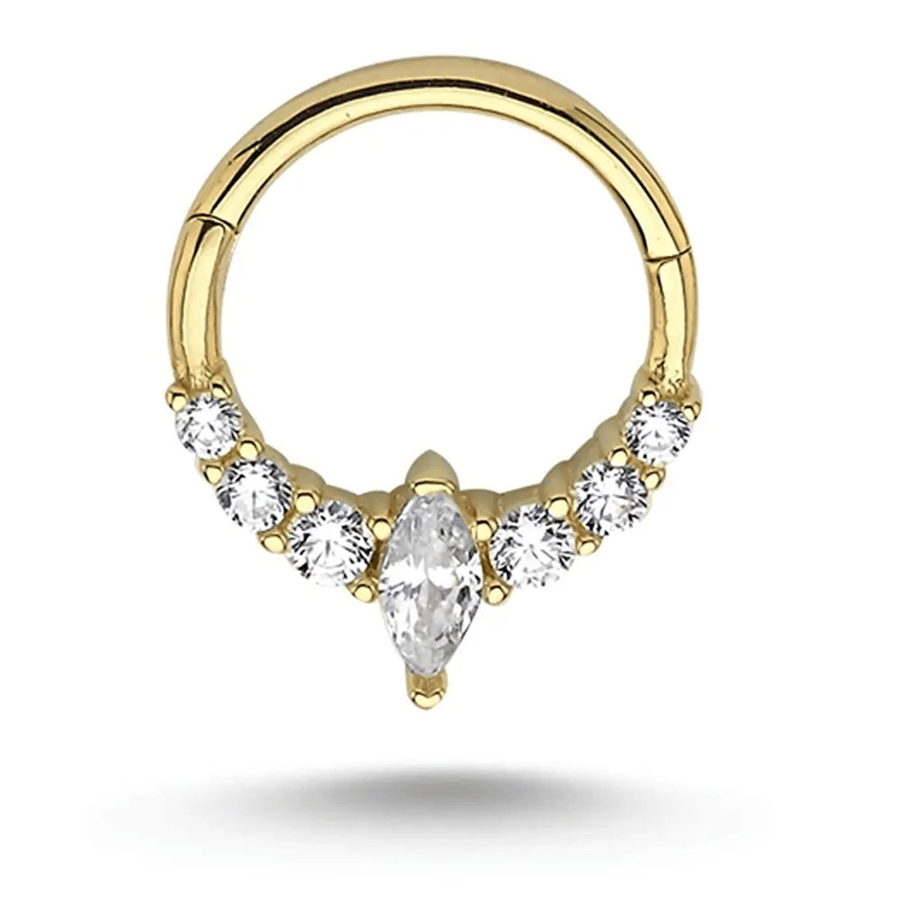 Markiz Taşlı  Halka Piercing
