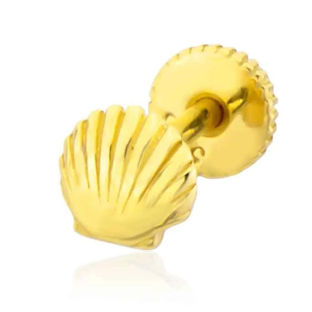 Midye Figürlü Tragus Küpe