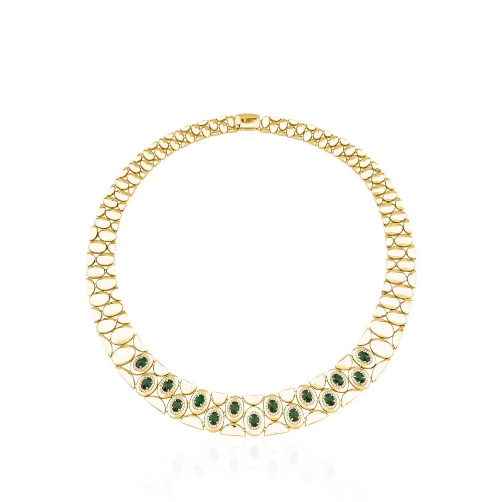 Regold Taşlı Yeşil 4'lü Set