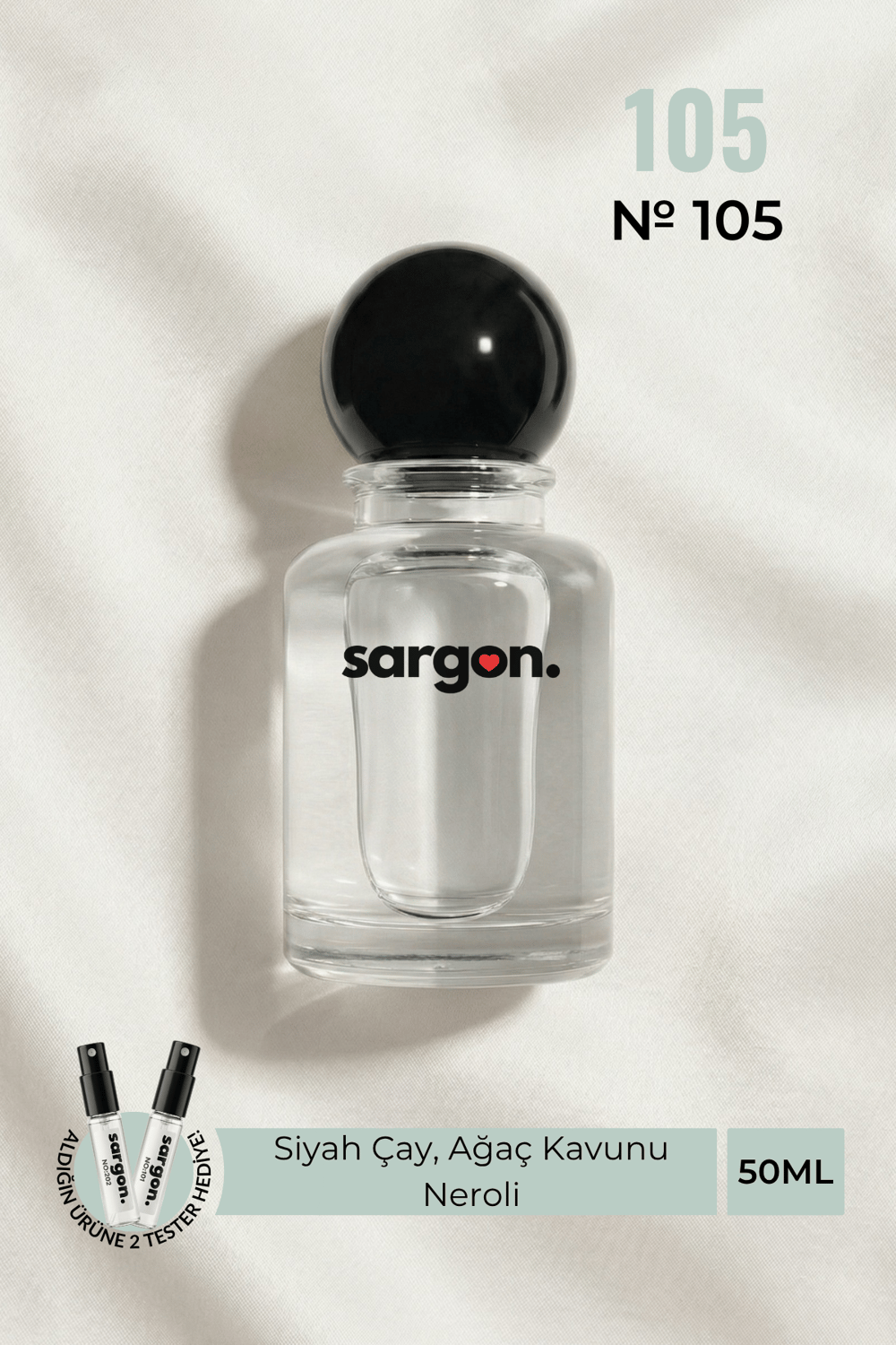 Sargon No:105 Erkek Parfüm 50 ml EDP | Narenciye & Aromatik