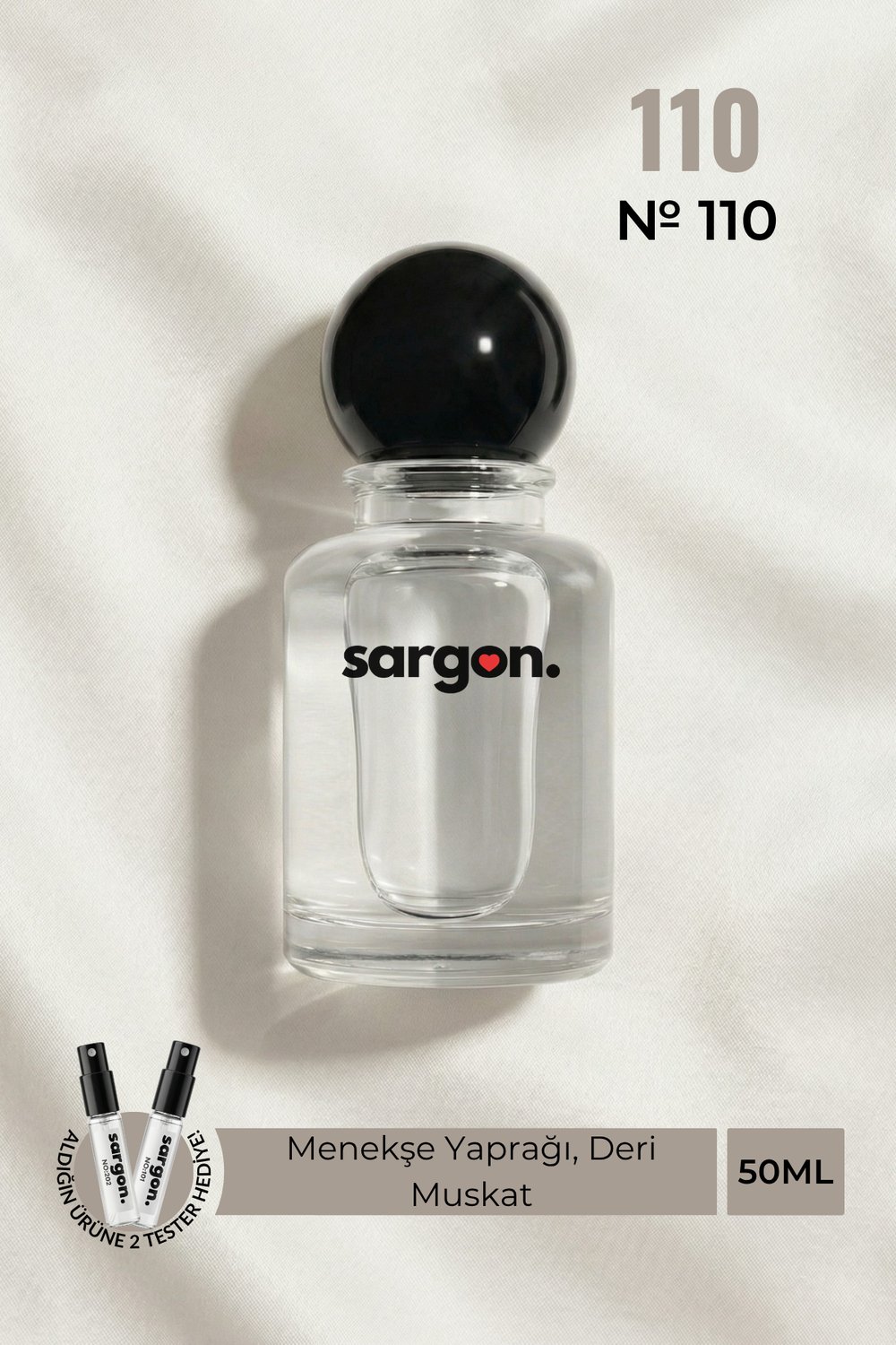 Sargon No:110 Erkek Parfüm 50 ml EDP | Deri & Odunsu