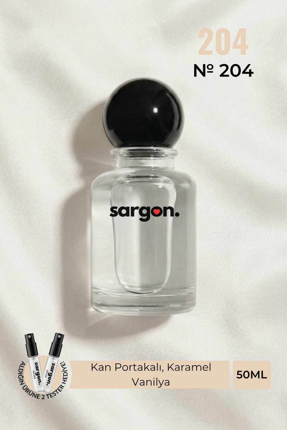 Sargon No:204 Kadın Parfüm 50 ml EDP | Tatlı & Gurme