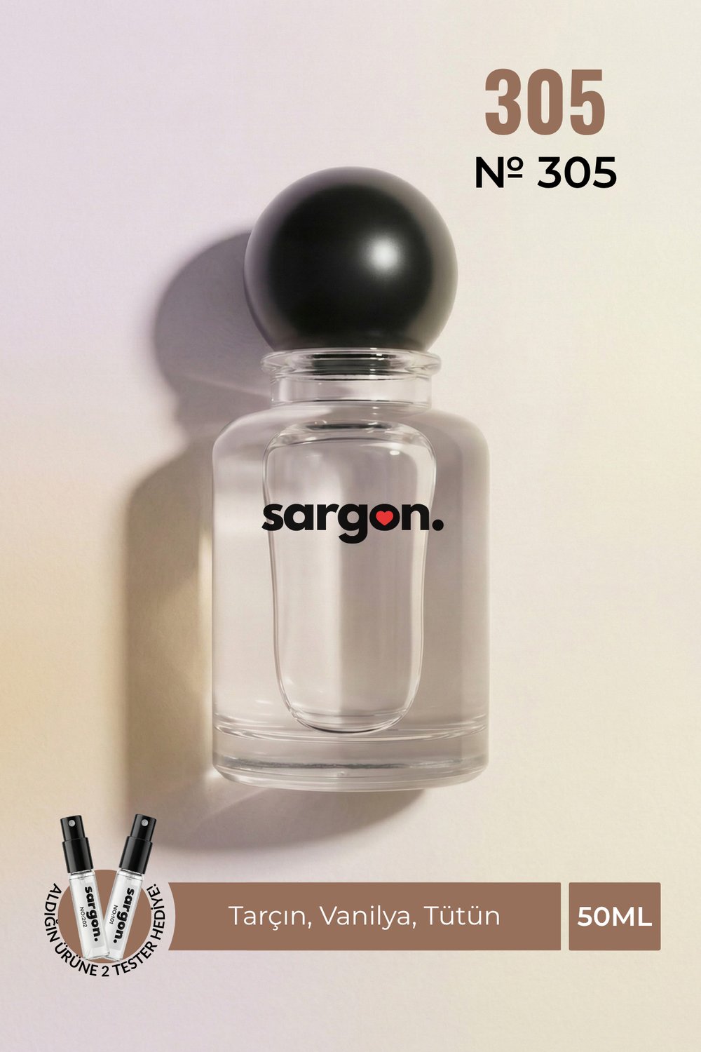 Sargon No:305 Unisex Parfüm 50 ml EDP | Tütün & Vanilya