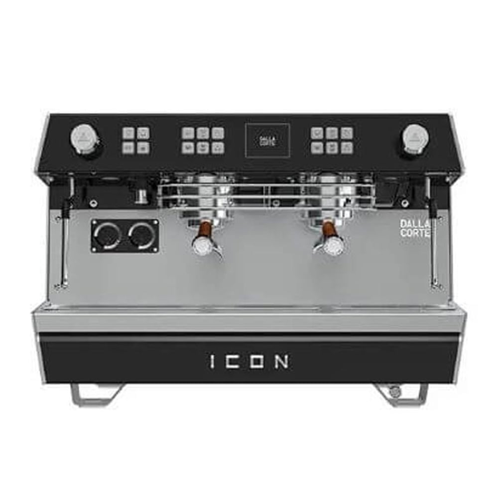 Dalla Corte Icon Espresso Kahve Makinesi, 2 Gruplu, Siyah-Ceviz