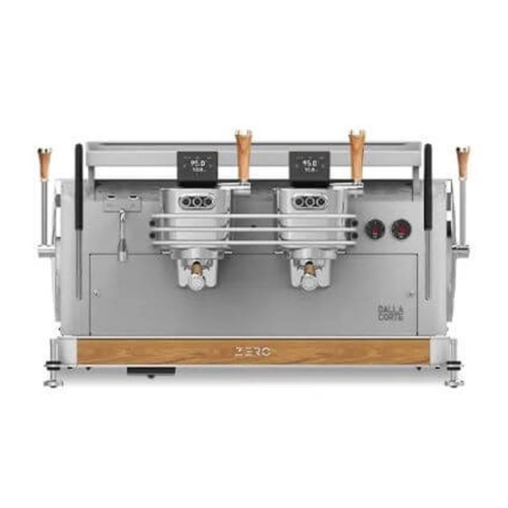 Dalla Corte Zero Barista Espresso Kahve Makinesi, 2 Gruplu, Beyaz-Meşe