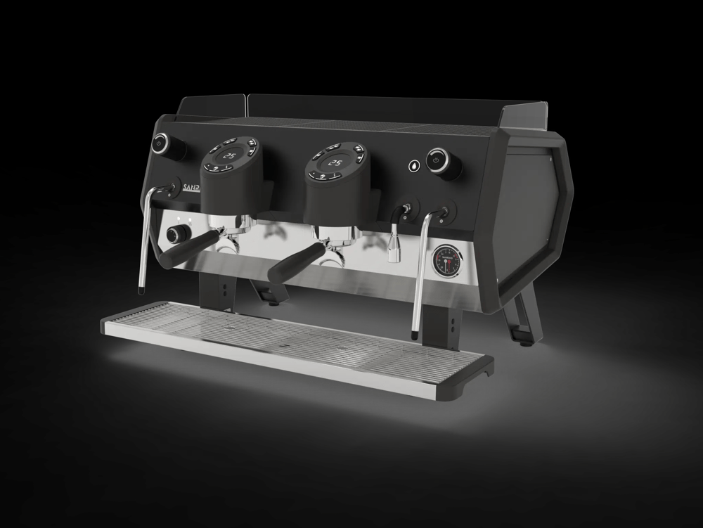 Sanremo D8 Tam Otomatik Espresso Kahve Makinesi, 2 Gruplu, Siyah