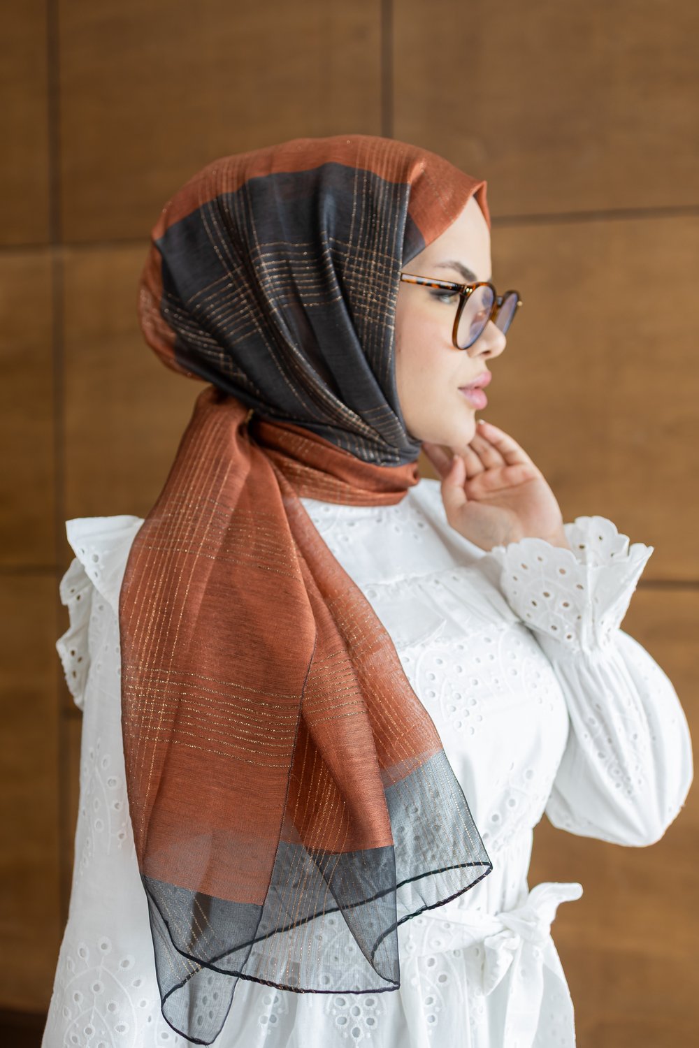 Organz Çizgili Şal-Taba