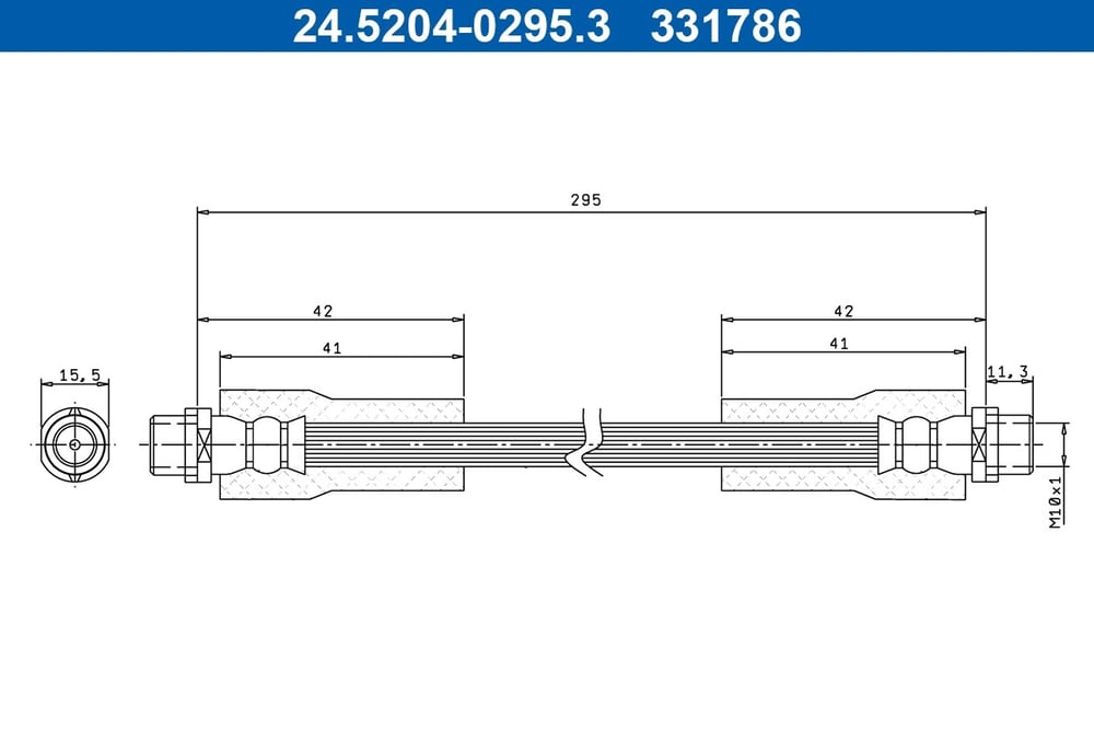ATE 24 5204 0295 3 Fren Hortumu 3U0611707 uygun fiyat hızlı kargo