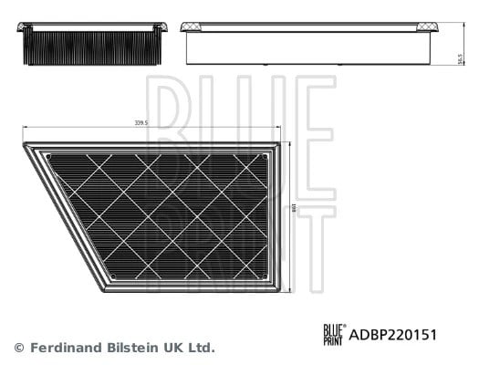 BLUE PRINT ADBP220151 Hava Filtresi 2562972 uygun fiyat hızlı kargo