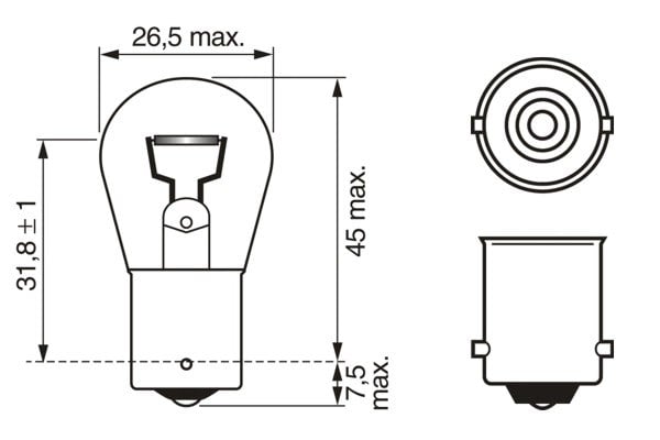 BOSCH 1 987 301 017 Ampul 000208860 uygun fiyat hızlı kargo