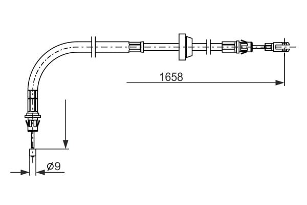 BOSCH 1 987 482 879 El Fren Teli 5032098 uygun fiyat hızlı kargo