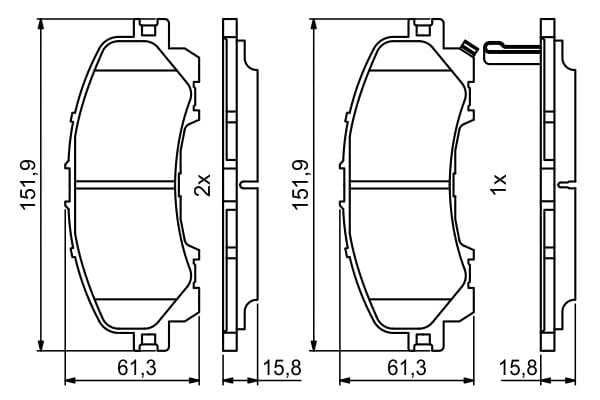BOSCH 0 986 494 821 Fren Balatası 410608710R uygun fiyat hızlı kargo