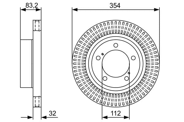 BOSCH 0 986 479 V50 Fren Diski 4351260210 uygun fiyat hızlı kargo
