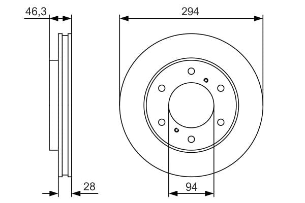 BOSCH 0 986 479 S63 Fren Diski 4615A002 uygun fiyat hızlı kargo