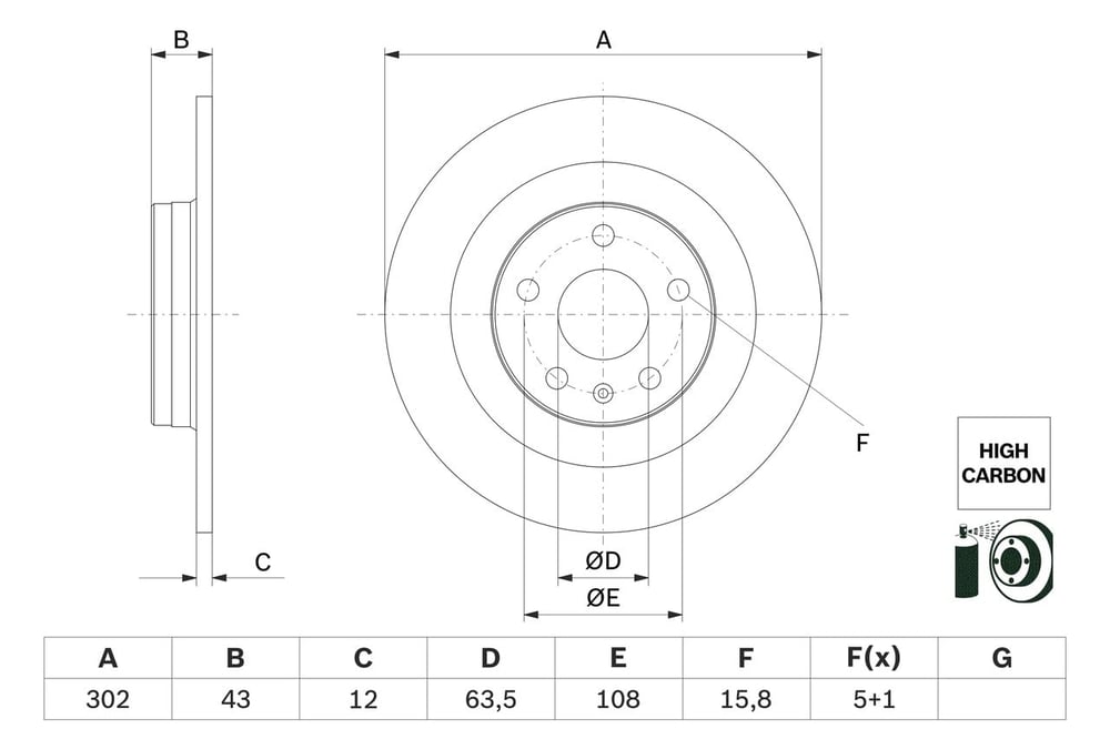 BOSCH 0 986 479 F31 Fren Diski 31423721 uygun fiyat hızlı kargo
