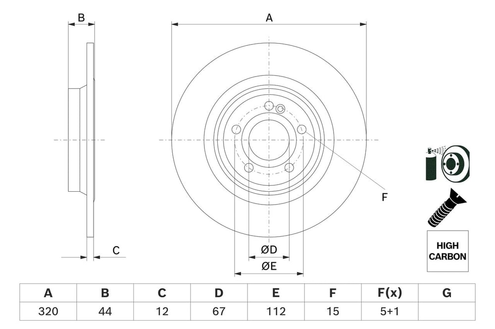 BOSCH 0 986 479 F13 Fren Diski 2474230312 uygun fiyat hızlı kargo