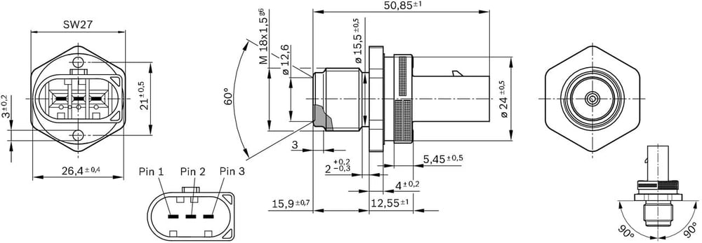 BOSCH 0 281 002 842 Rail Müşürü 0041536728 uygun fiyat hızlı kargo