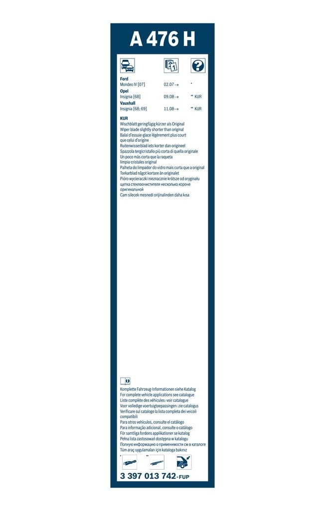BOSCH 3 397 013 742 Silecek 13227422 uygun fiyat hızlı kargo