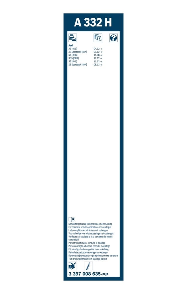BOSCH 3 397 008 635 Silecek 8R0955425 uygun fiyat hızlı kargo