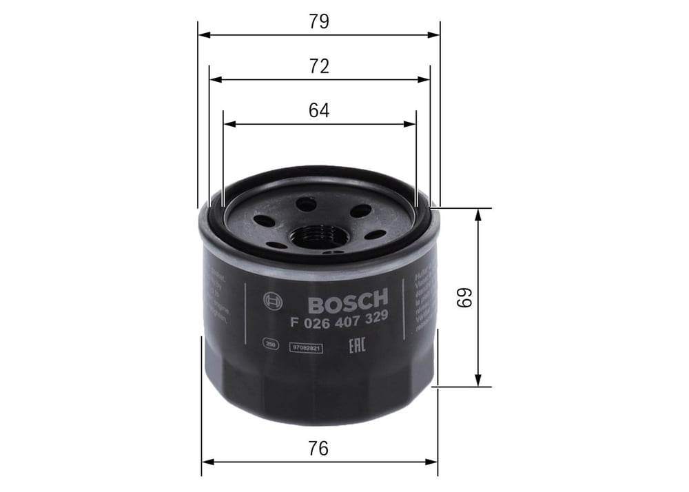 BOSCH F 026 407 329 Yağ Filtresi 1731840025 uygun fiyat hızlı kargo