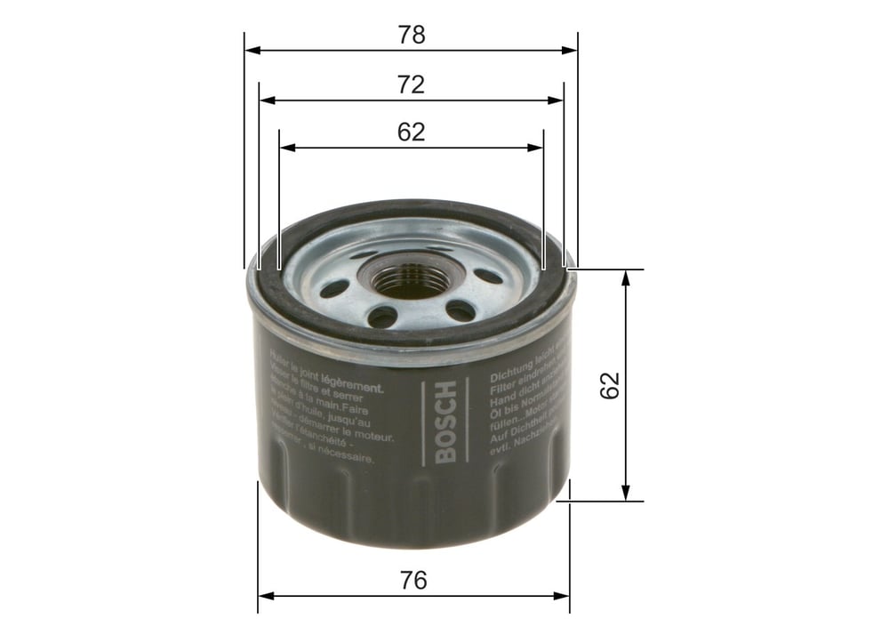 BOSCH F 026 407 279 Yağ Filtresi 2207993 uygun fiyat hızlı kargo