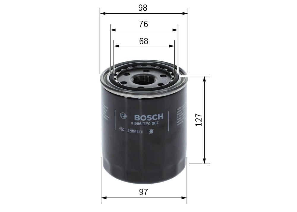 BOSCH 0 986 TF0 087 Yağ Filtresi 0VS0114302 uygun fiyat hızlı kargo